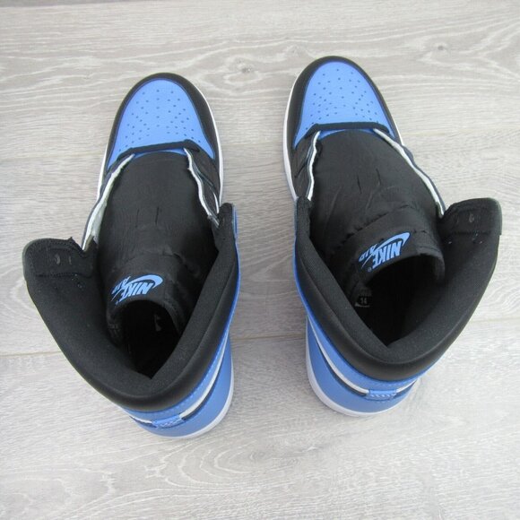 Air Jordan 1 Retro HI OG UNC Mens Size 10.5 University Blue Black NEW - Picture 9 of 14